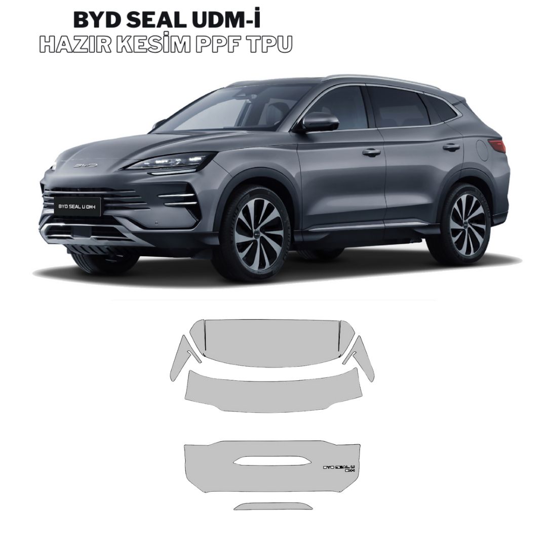 Fit PPF BYD Seal udm-i  – Hazır Kesim, 210 Mikron Premium TPU PPF Film Şeffaf Boya Koruma FİT PPF