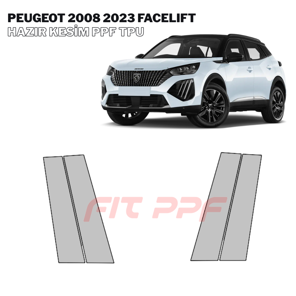 FIT PPF – Peugeot 2008 - 2023 Facelıft 210 Mikron Premium TPU PPF Kaplama Seti FİT PPF