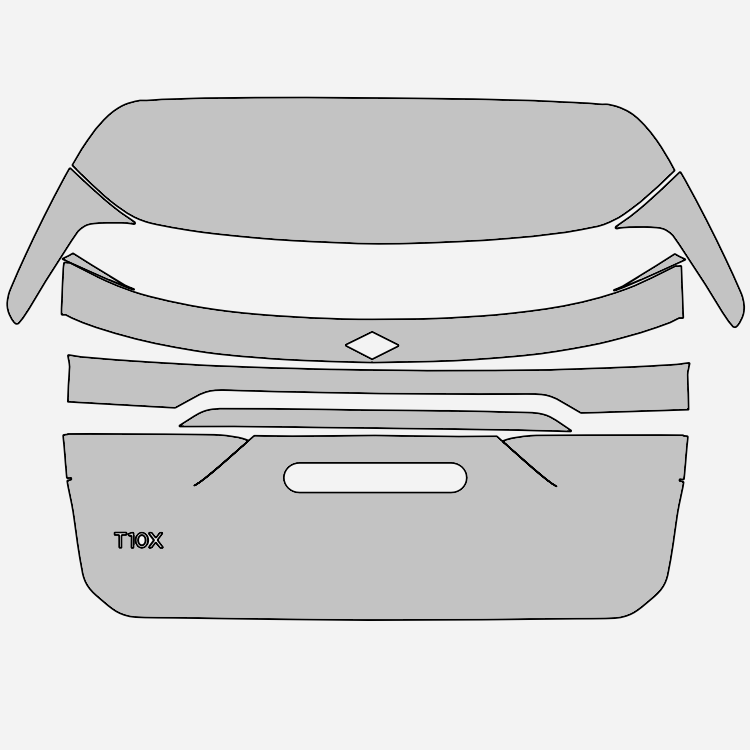 Fit PPF Togg T10X Hazır Kesim, 210 Mikron Premium PPF TPU, Şeffaf Boya Koruma Filmi