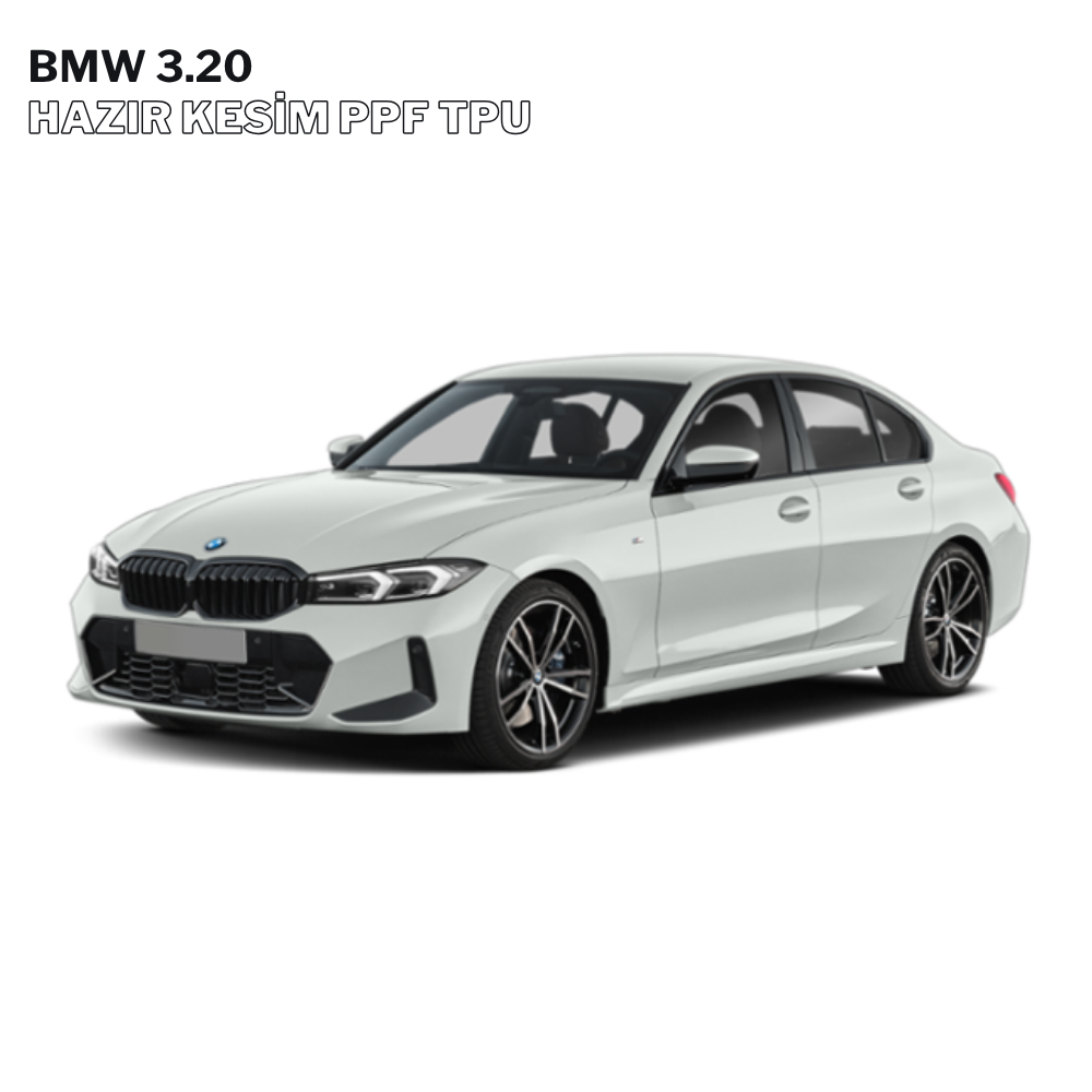 BMW 3.20 ile uyumlu 210 mikron tam gövde hazır kesim TPU PPF kaplama FİT PPF