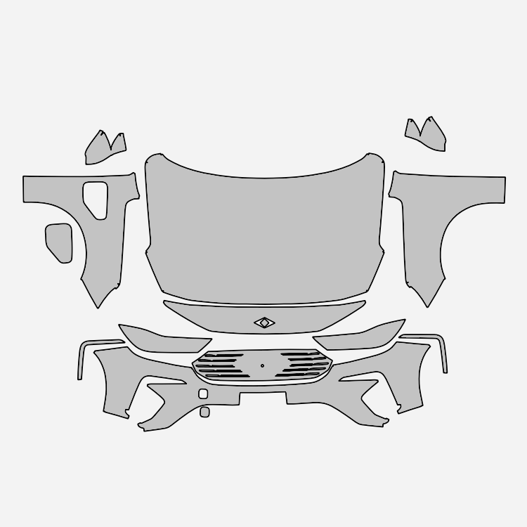 Fit PPF Togg T10F – Hazır Kesim, 210 Mikron Premium TPU Şeffaf Boya Koruma Filmi