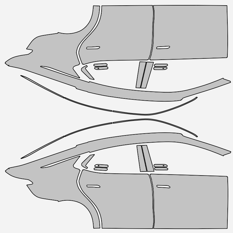 Fit PPF Togg T10F – Hazır Kesim, 210 Mikron Premium TPU Şeffaf Boya Koruma Filmi