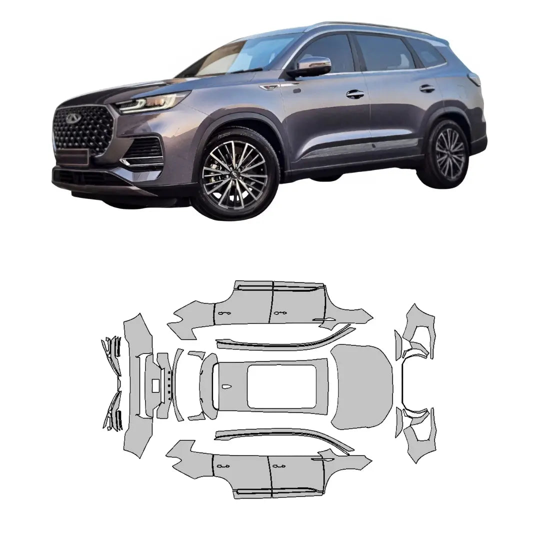 FIT PPF – Chery Tiggo 8 Pro Max Özel 210 Mikron Premium TPU PPF Film Kaplama Seti FİT PPF