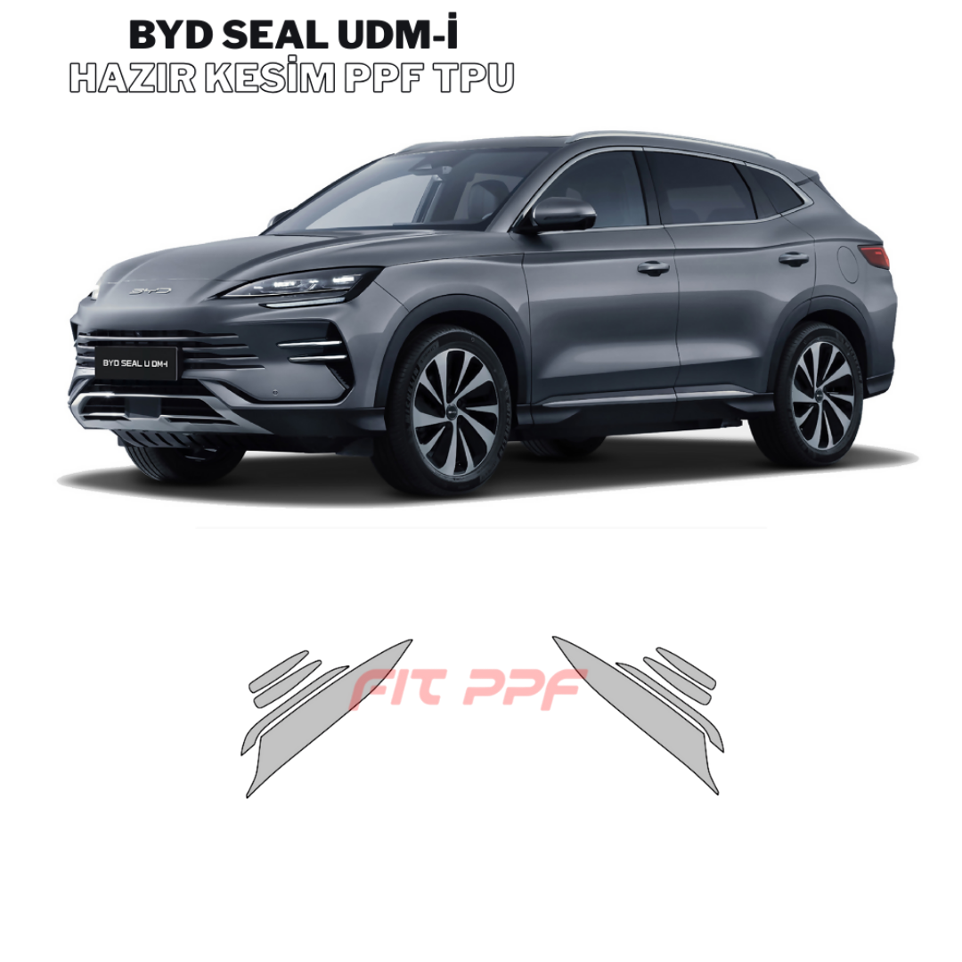 Fit PPF BYD Seal udm-i  – Hazır Kesim, 210 Mikron Premium TPU PPF Film Şeffaf Boya Koruma FİT PPF